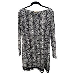 Michael Kors snake and linear print dress
